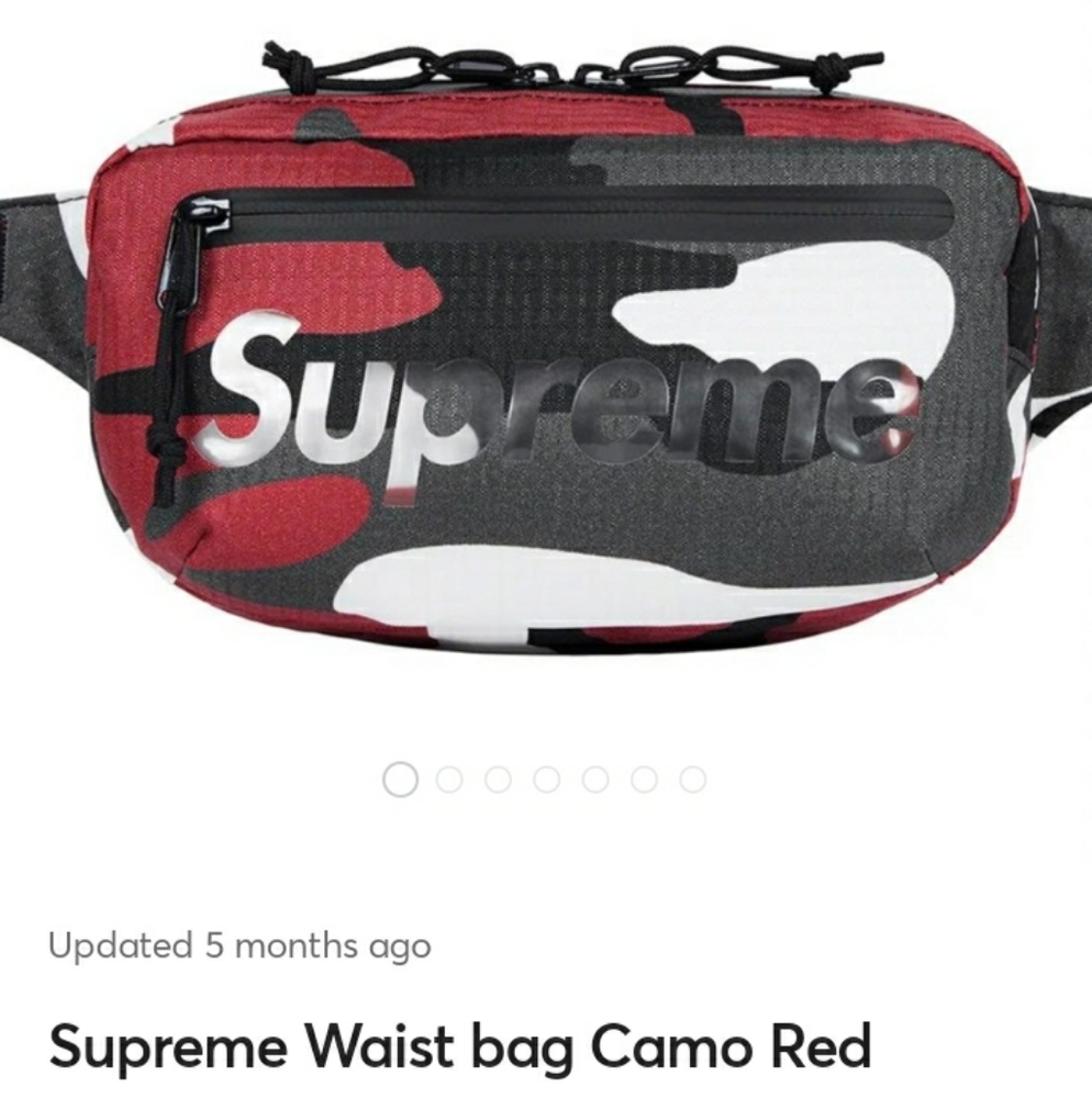 🎁🔥NEW SUPREME WAIST BAG RED CAMO